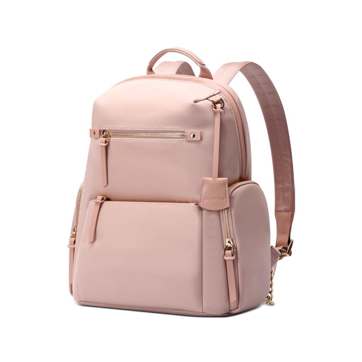 Bopai Waterproof Laptop Backpack Travel Business Work Bag Pink