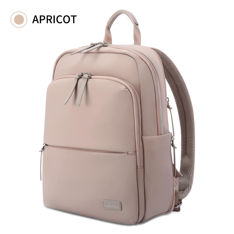 Bopai Waterproof Laptop Backpack Travel Business Work Bag Apricot