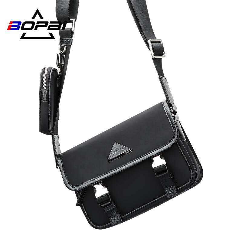 Bopai Waterproof Messenger Travel Work Bag Black