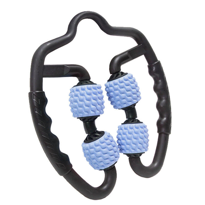 Blue Set of 2 Foam Roller Ring Leg Massagers