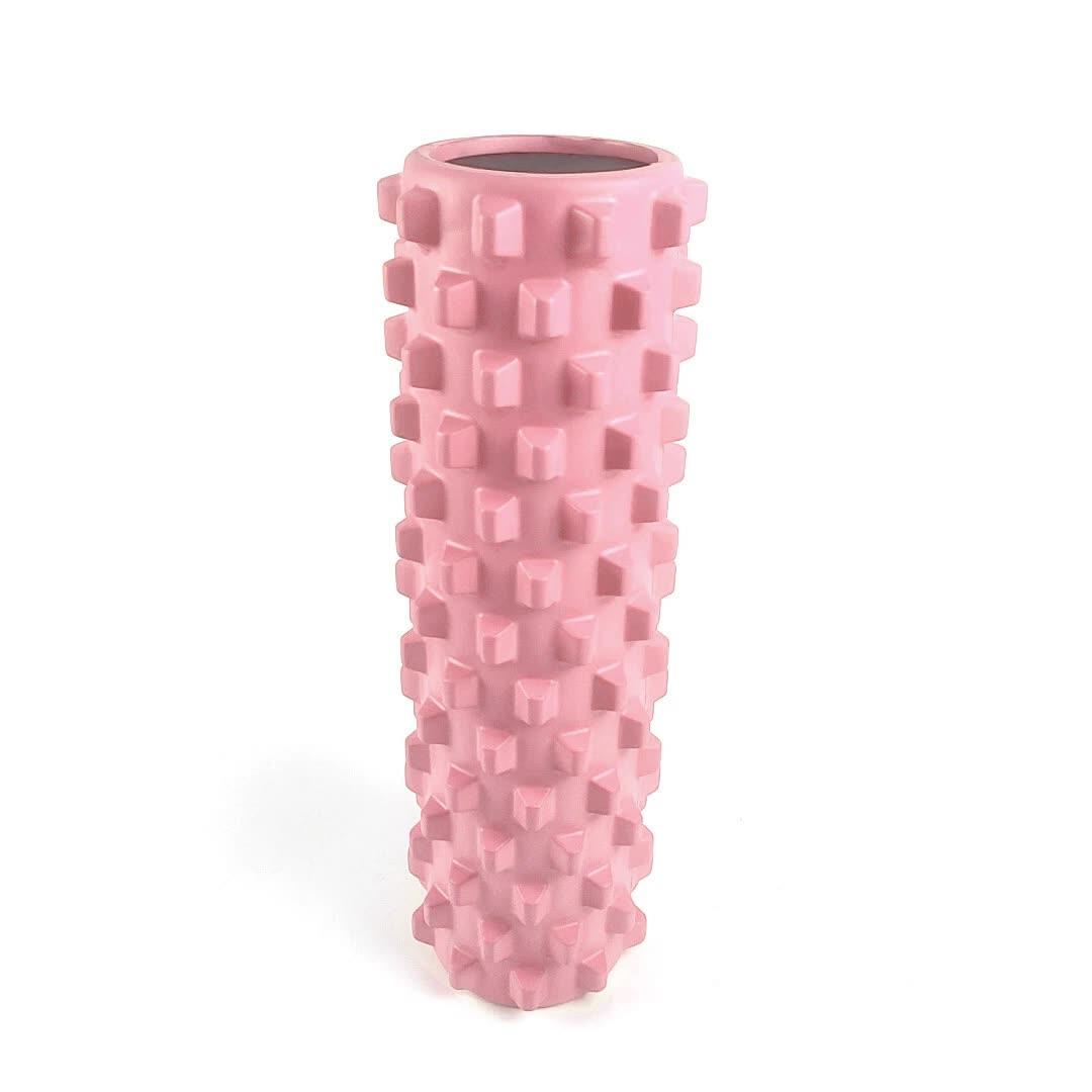 Pink Solid Yoga Foam Roller 45cm