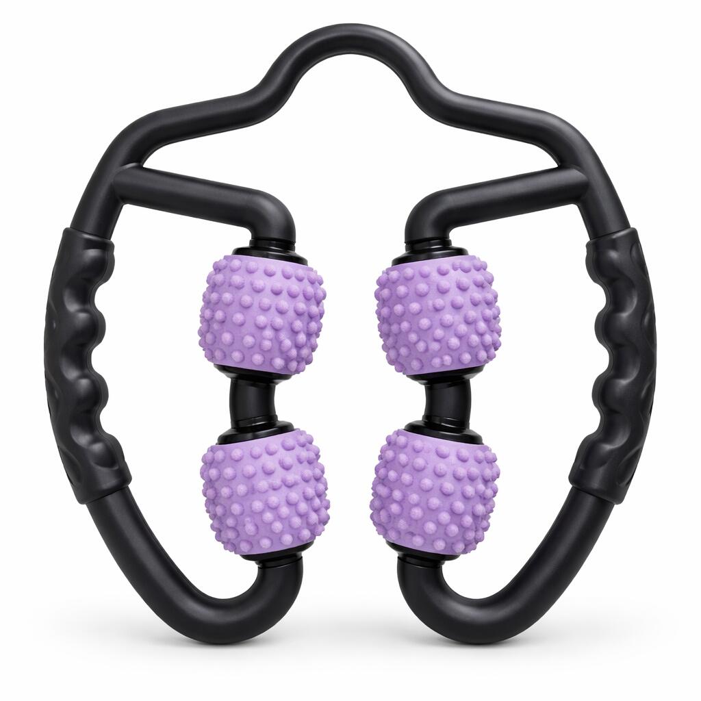 Purple Set of 2 Foam Roller Ring Leg Massagers