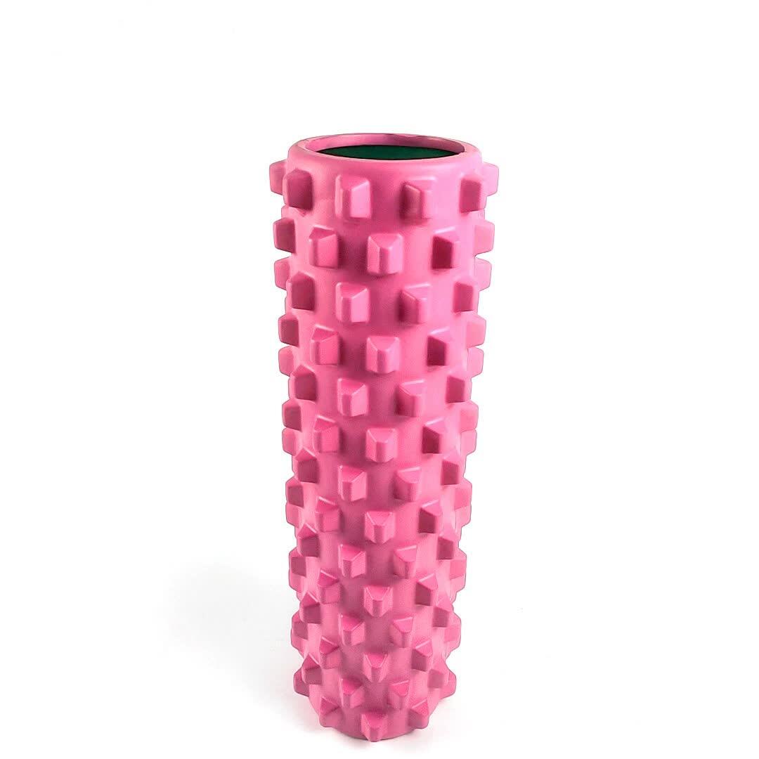 Rose Red Solid Yoga Foam Roller 45cm