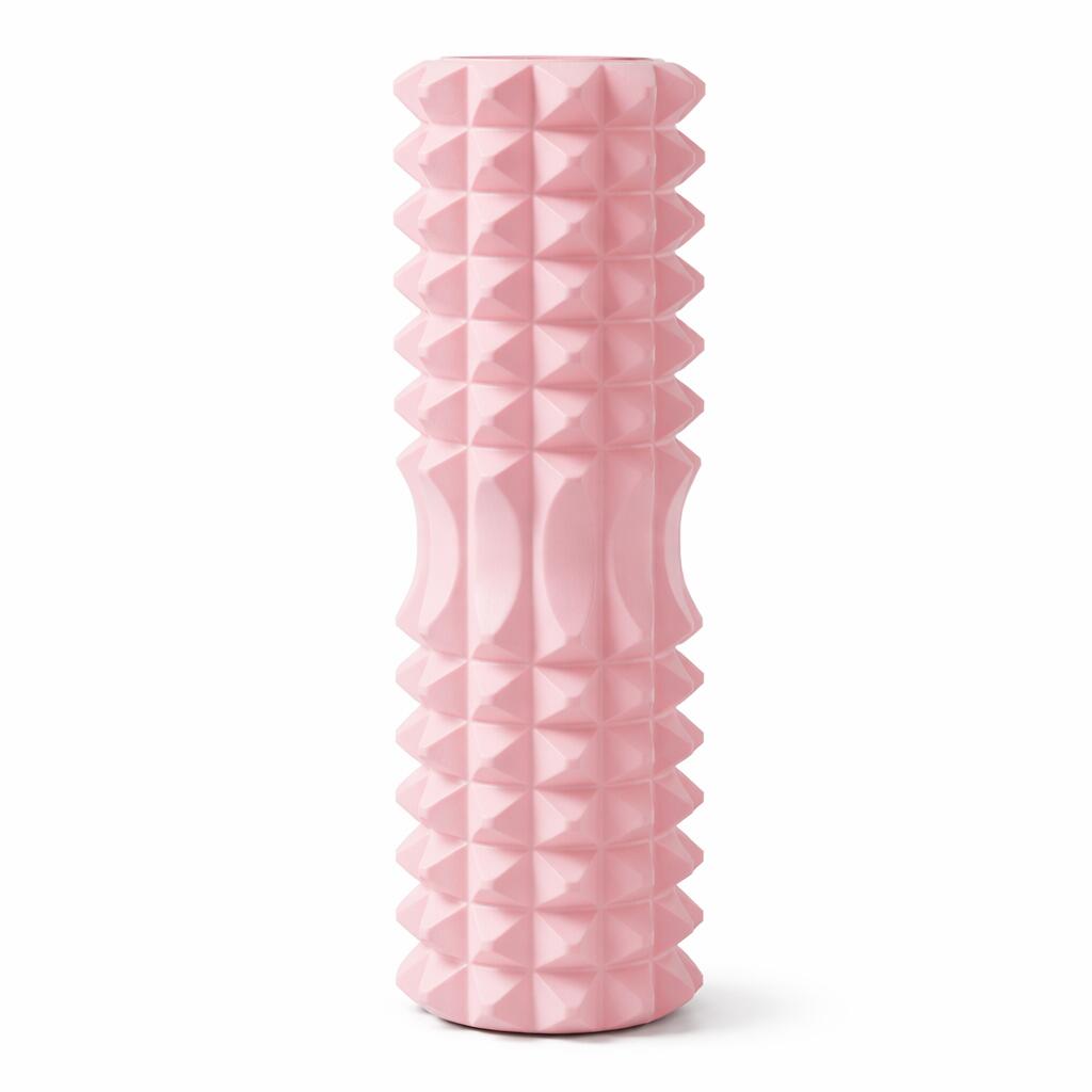 Pink Foam Roller Massager for Deep Tissue Muscle Recovery & Yoga