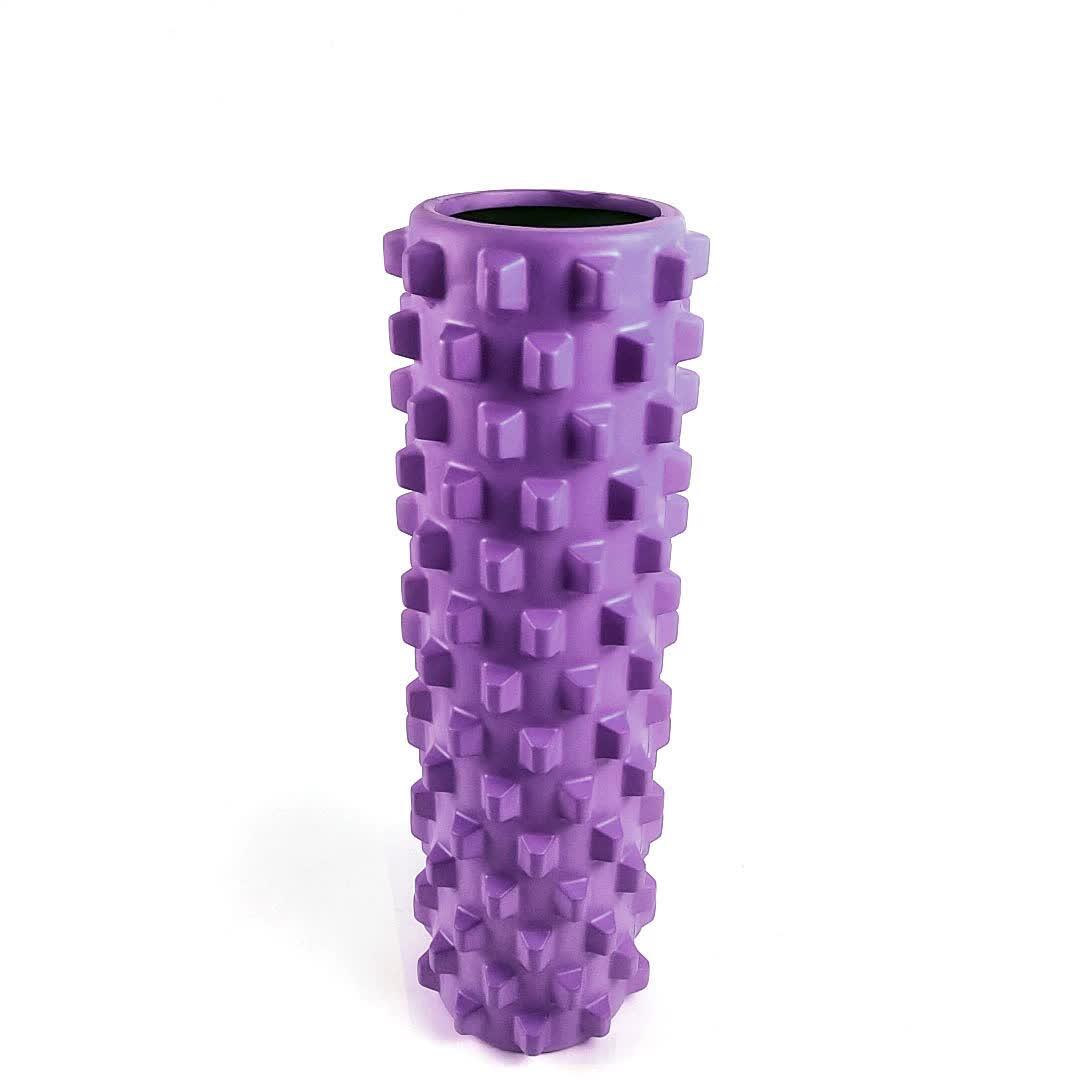 Purple Solid Yoga Foam Roller 45cm