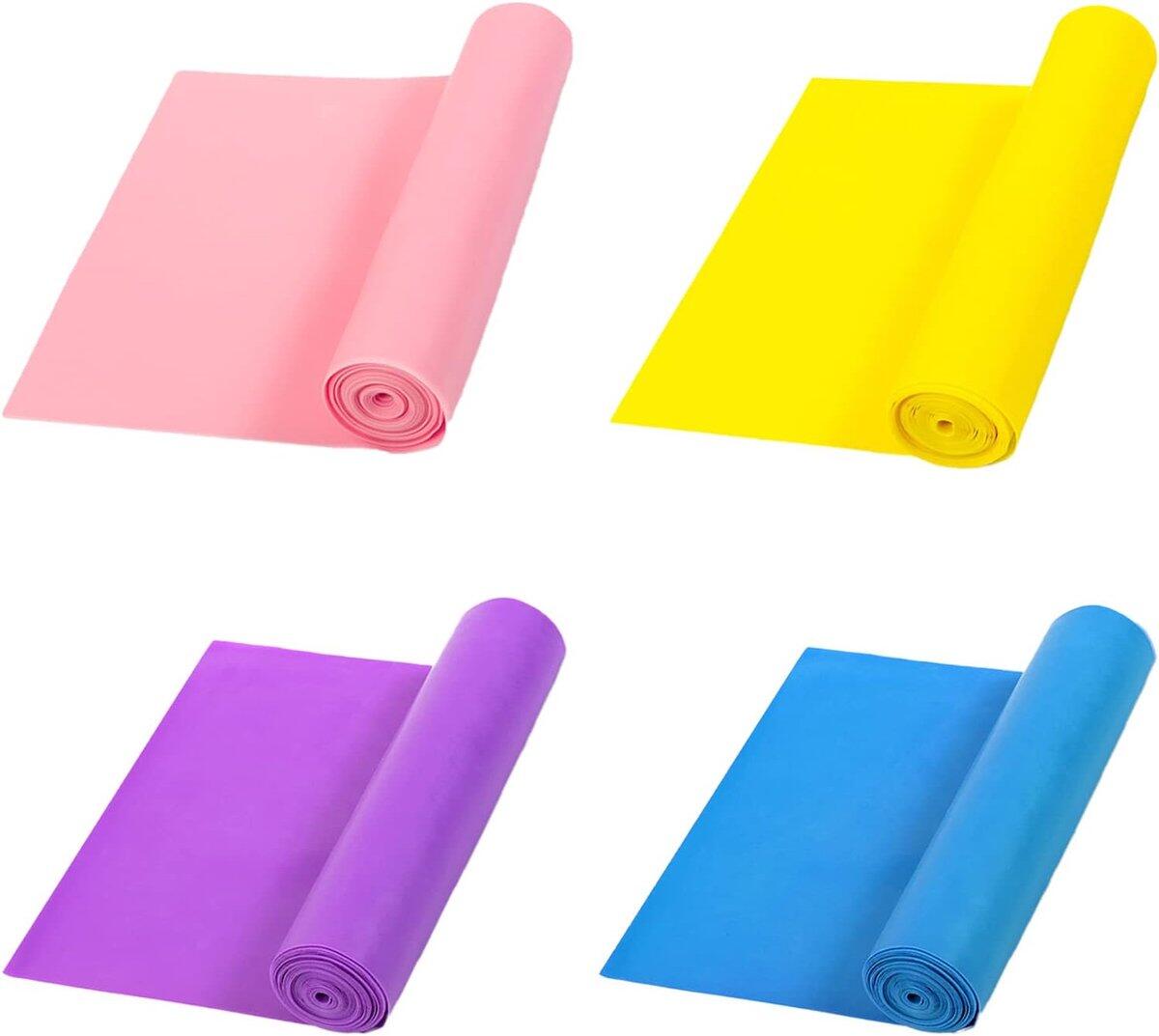Fitness Resistance Bands for Yoga- 150*15 cm (4 pieces)