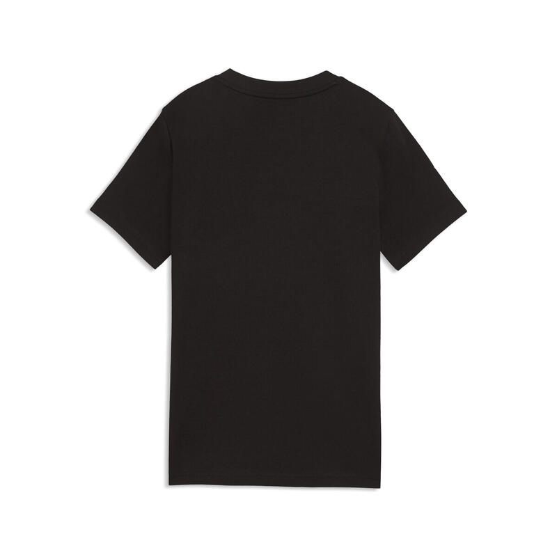 Tricou alergare copii mânecă scurtă Graphic Cat, alb PUMA