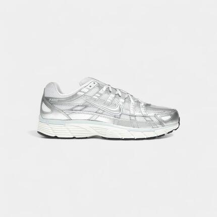 Nike P-6000 White Blue Tint Sail Metallic Silver (Women's)