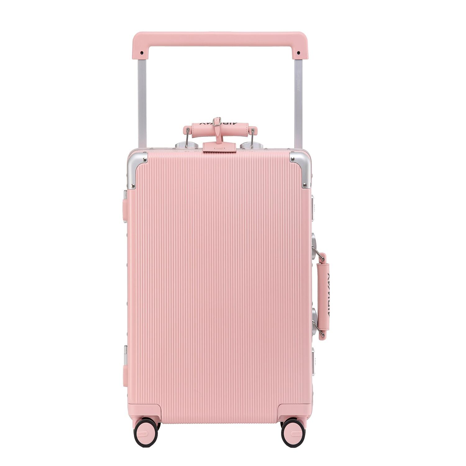 AIRWAY Titan Plus- Aluminium Frame Suitcase Medium Check-In Luggage 24 Inch