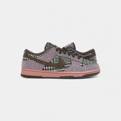 Nike dunk low harris tweed purple pink (women's)