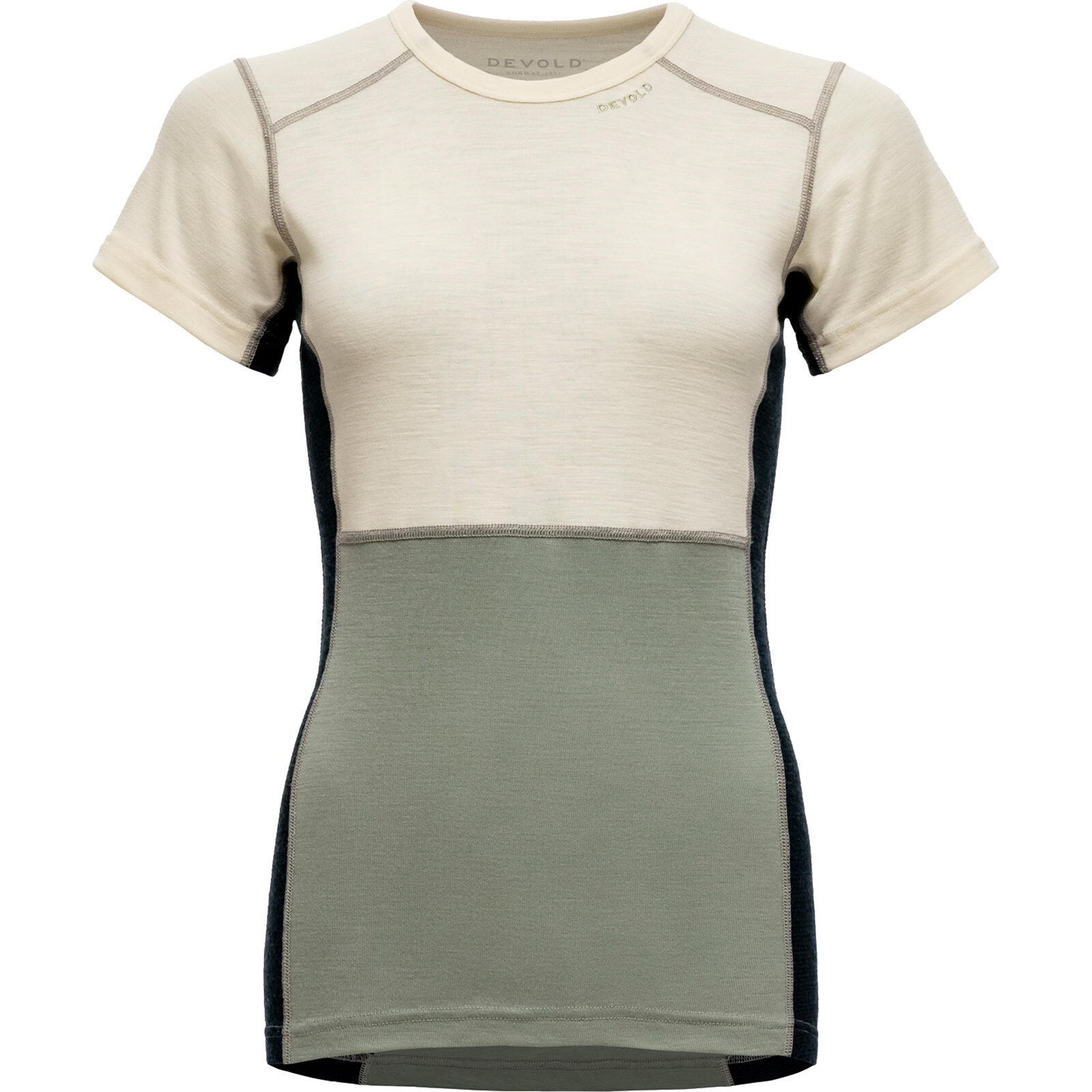 Funktionsshirt Lauparen Merino 190 T-Shirt Wmn raw white-fog-ink 1/1
