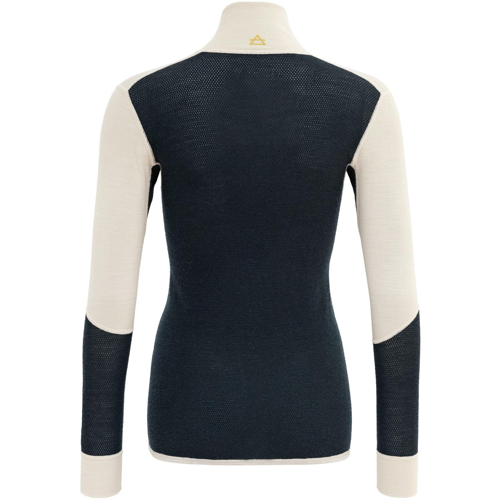 Langarmshirt mit Reißverschluss Wool Mesh 190 Zip Neck Wmn ink-offwhite 2/2