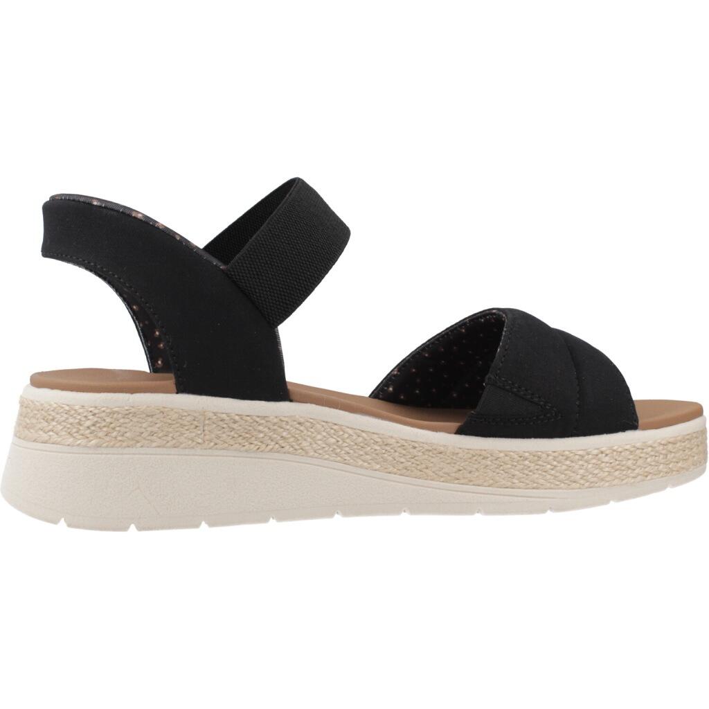 Sandales Plates Femme Skechers  Noir 4/5