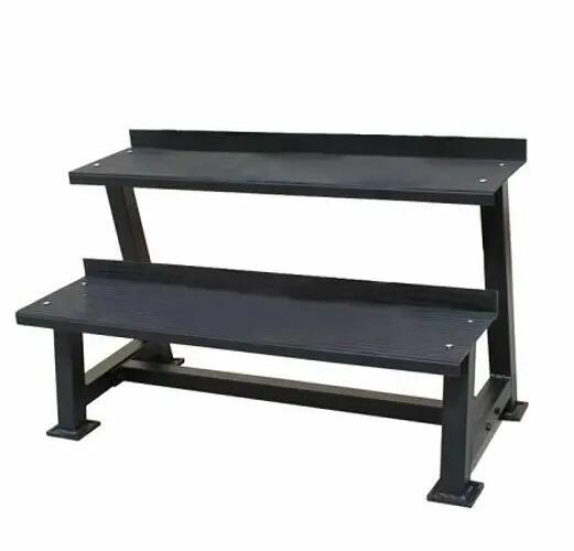 Two-tier kettlebell storage rack