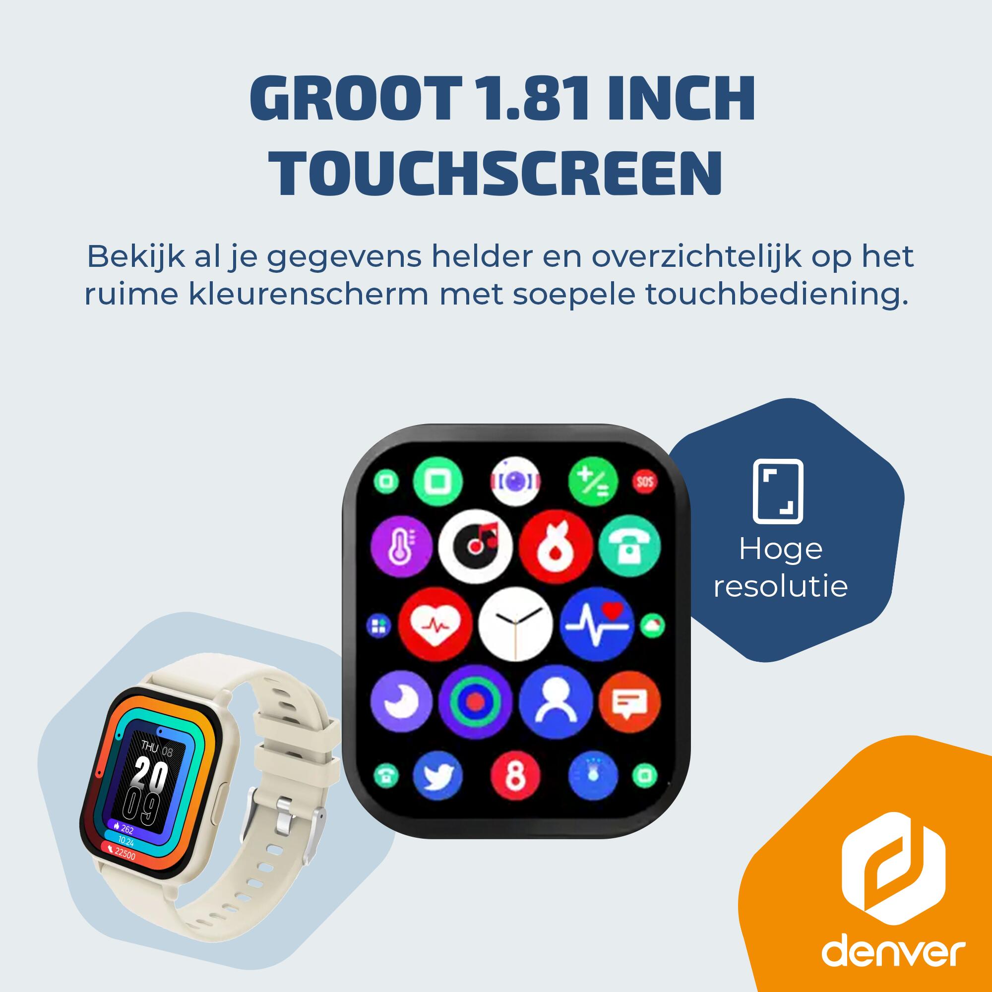 Smartwatch - Android iOS - Hartslagmeter - Multisport modes - SWC176BE 3/7
