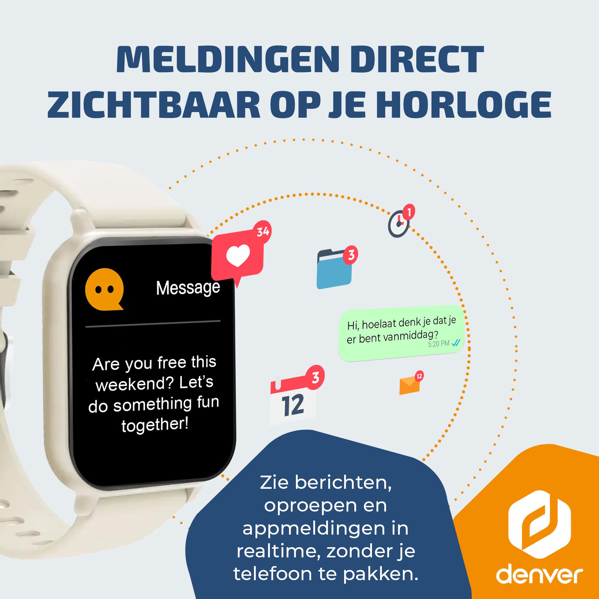 Smartwatch - Android iOS - Hartslagmeter - Multisport modes - SWC176BE 2/7