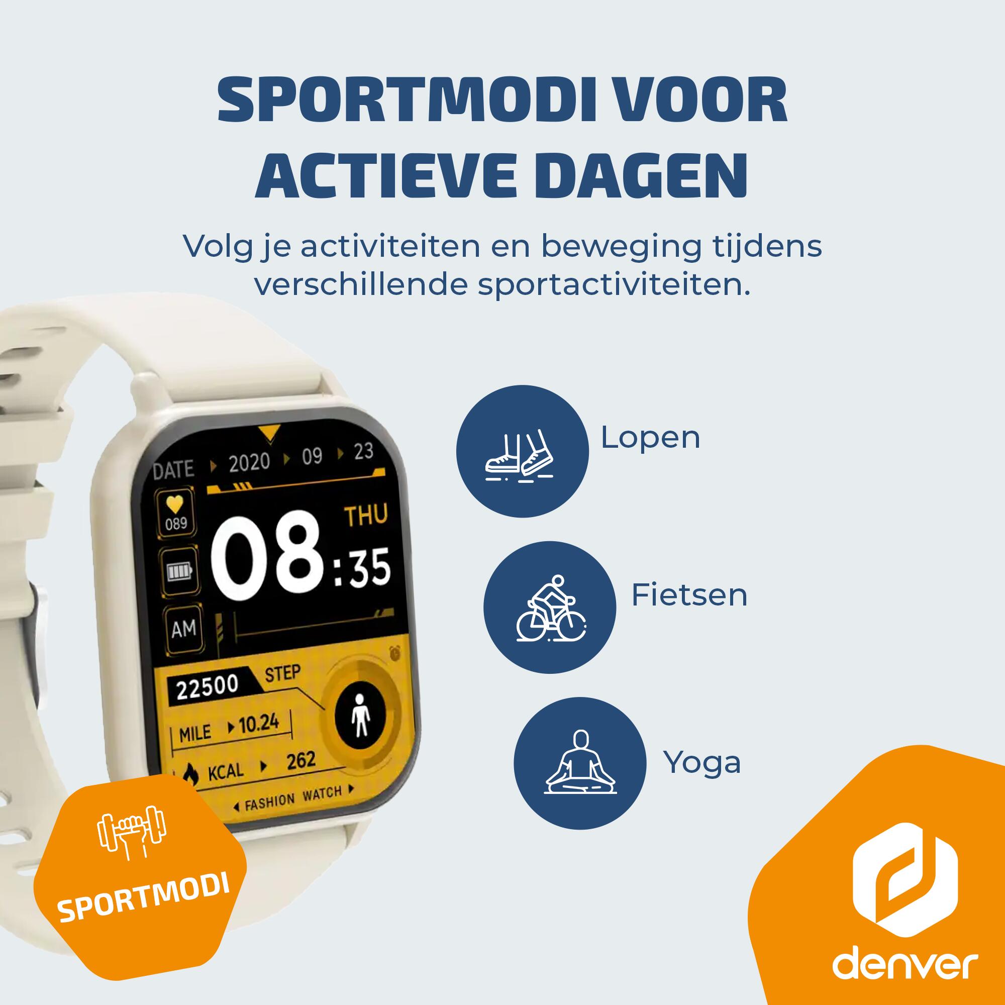 Smartwatch - Android iOS - Hartslagmeter - Multisport modes - SWC176BE 5/7