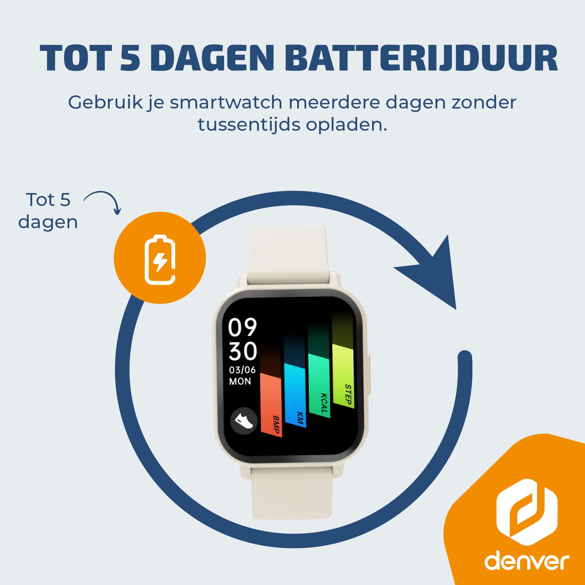 Smartwatch - Android iOS - Hartslagmeter - Multisport modes - SWC176BE 6/7