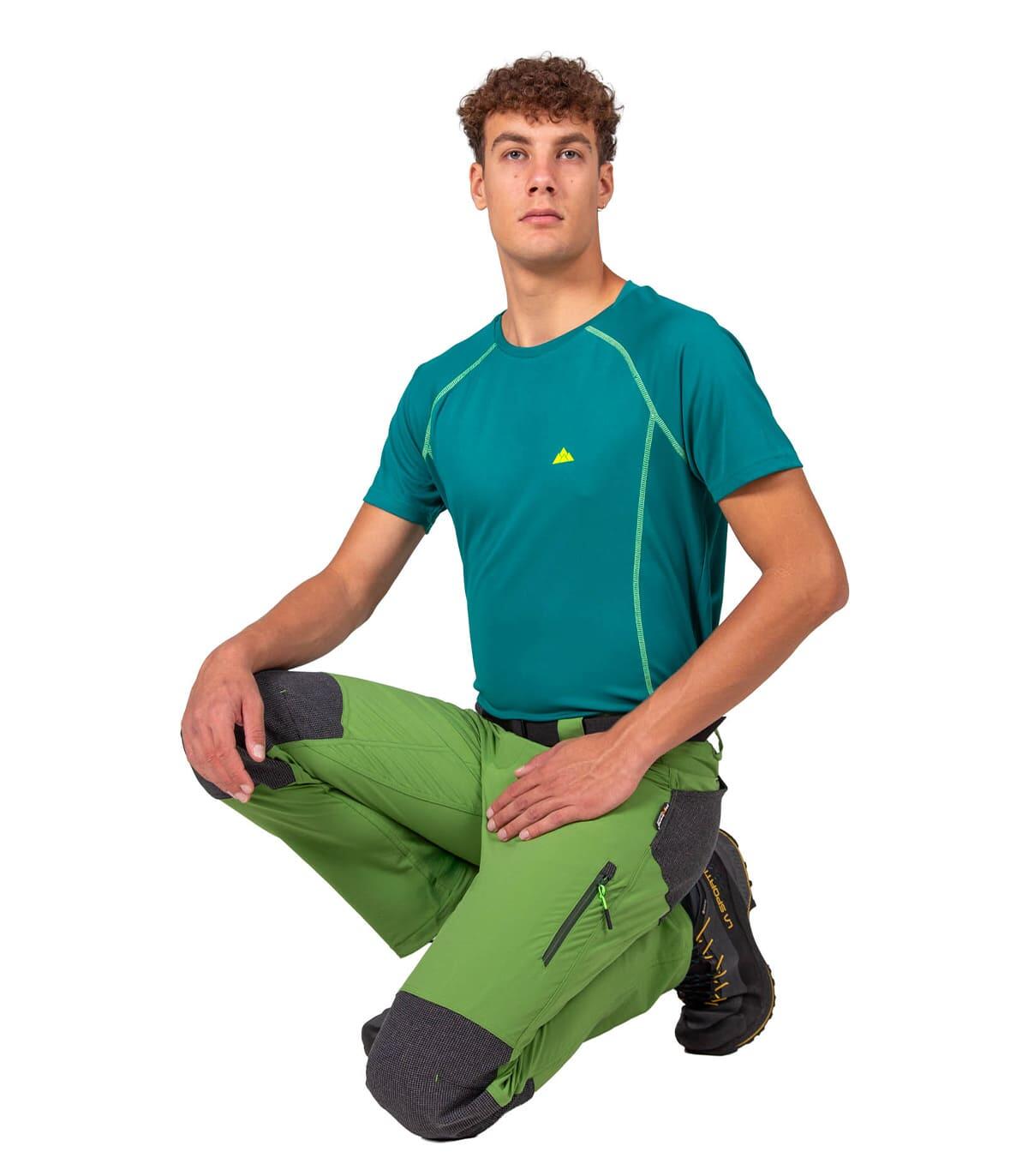 Calças Lavaredo Escalada E Alpinismo Unissex Leves Respiráveis Verde 2/5