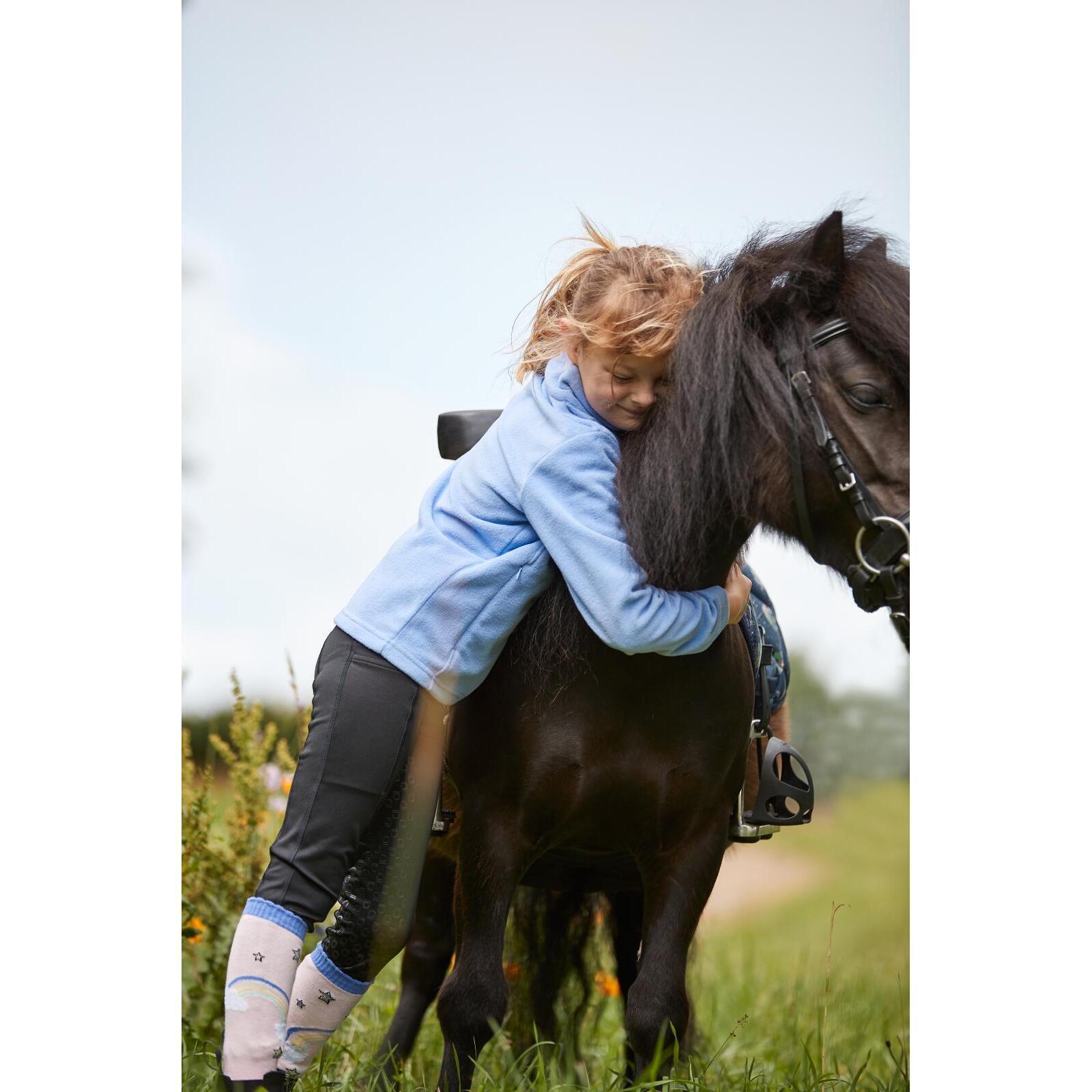 Malla de equitación de agarre total para niña Equipage Molly 4/6