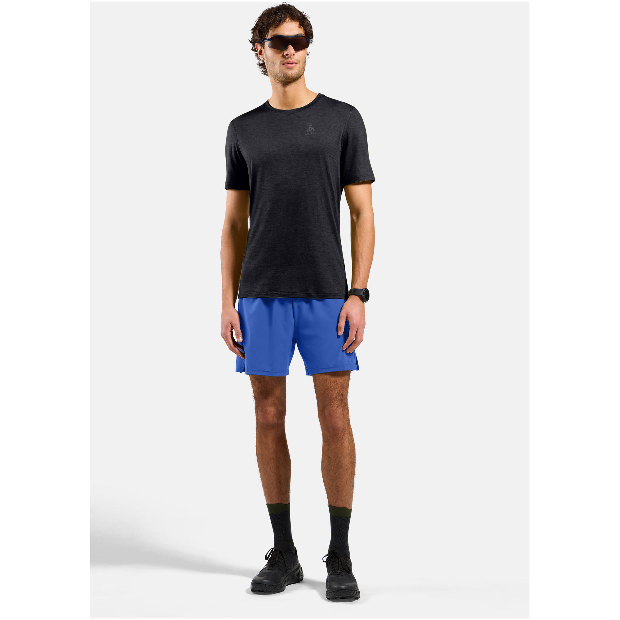 Spodenki męskie ODLO Short ESSENTIAL 6 INCH niebieskie 3/6