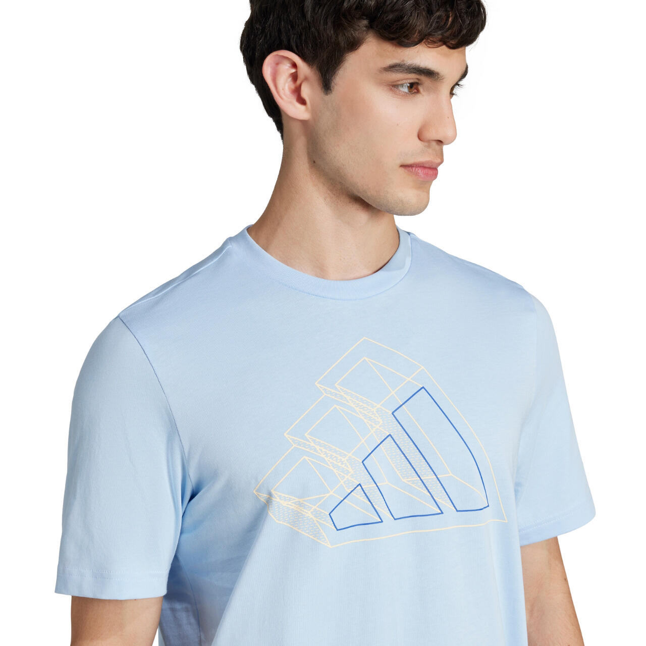 ADIDAS Herren Langarm-T-Shirt, 100% Baumwolle, Camouflage-Logo 5/6