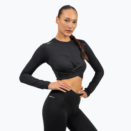 Débardeur de sport femme NEBBIA Elevated noir
