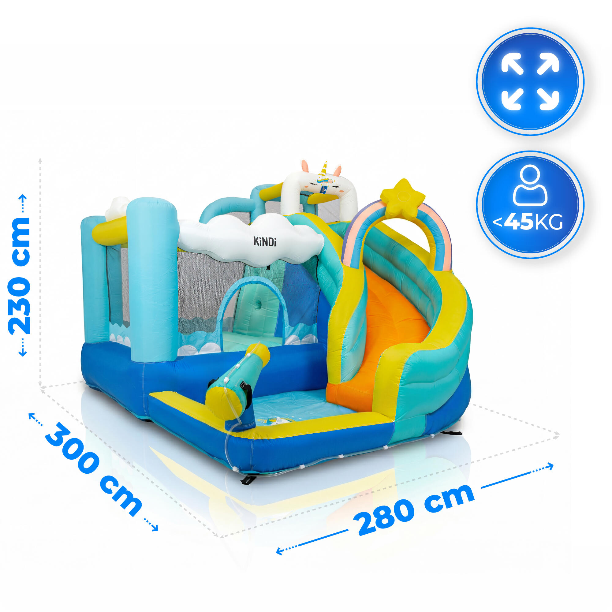 Aufblasbarer Gartenspielplatz KiNDi DPZ014 2/7
