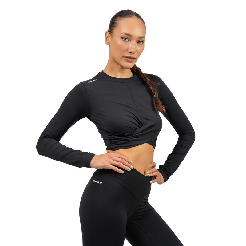 Top de antrenament pentru femei NEBBIA Elevated negru