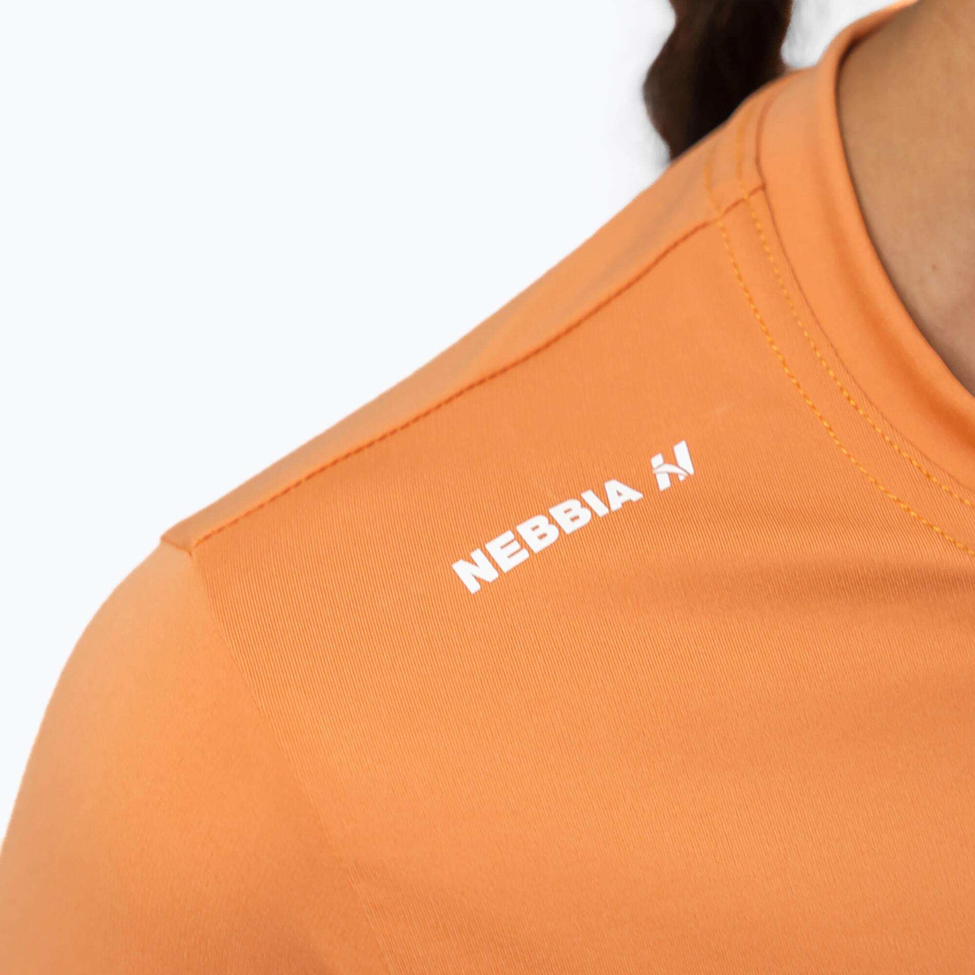 Top deportivo femenino NEBBIA Elevated naranja 4/6