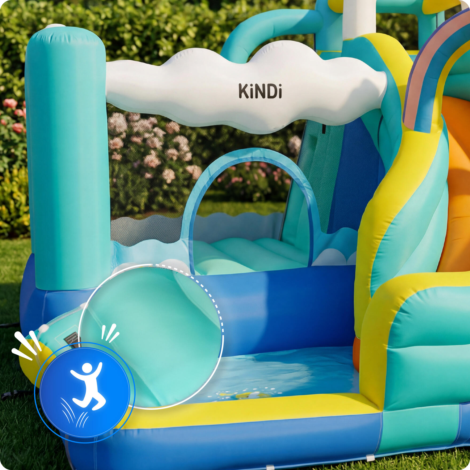 Aufblasbarer Gartenspielplatz KiNDi DPZ014 5/7