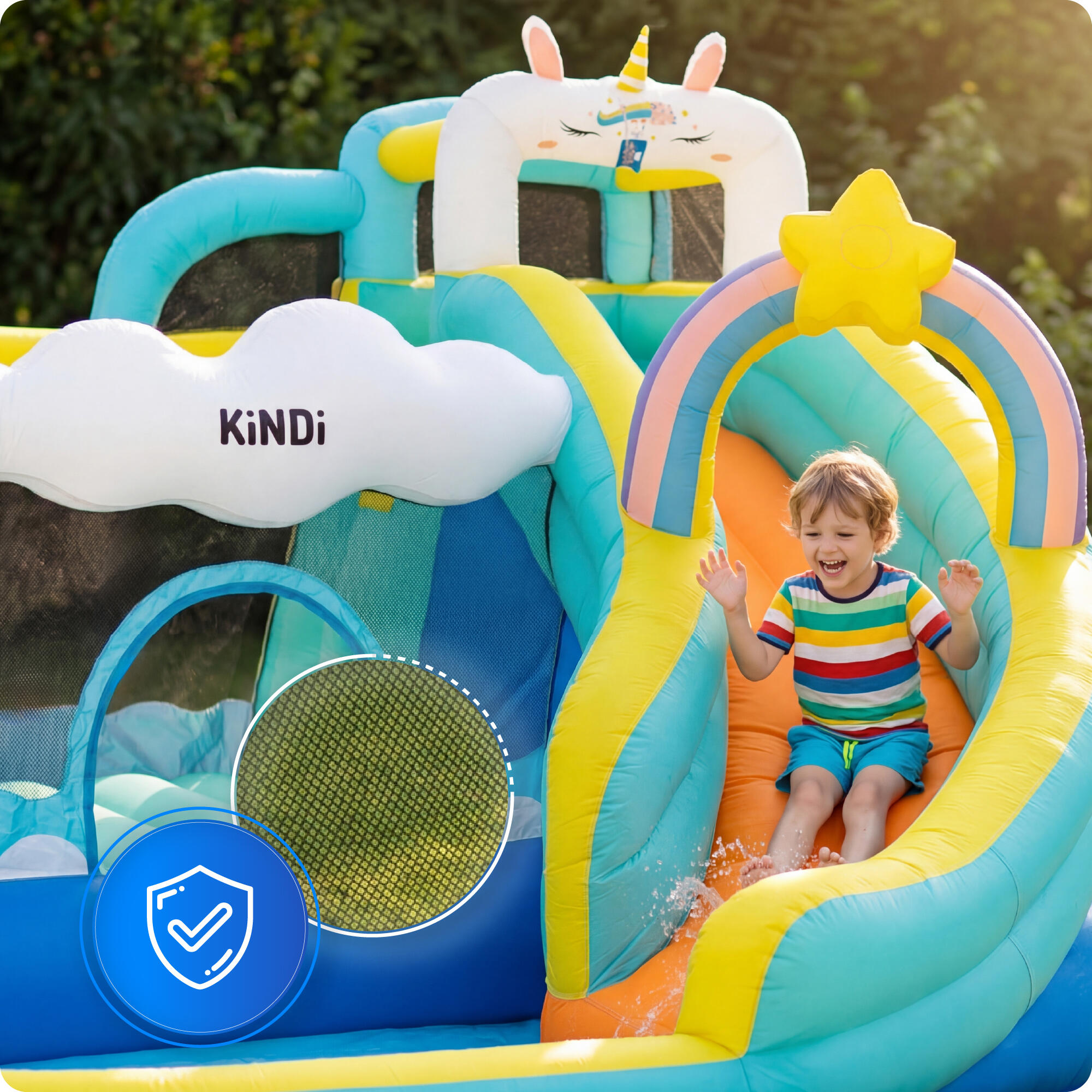 Aufblasbarer Gartenspielplatz KiNDi DPZ014 4/7
