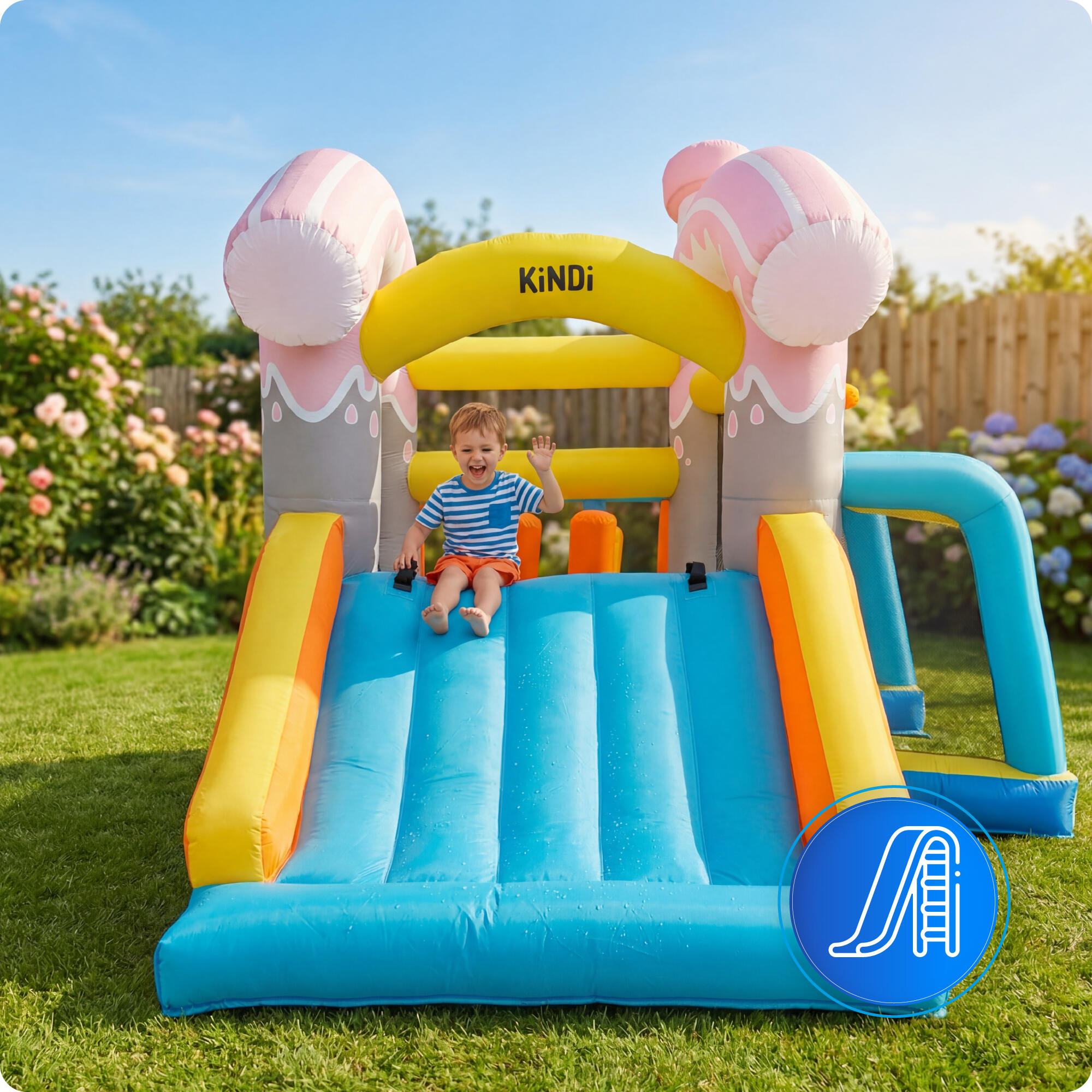 Aufblasbarer Gartenspielplatz KiNDi DPZ013 4/7
