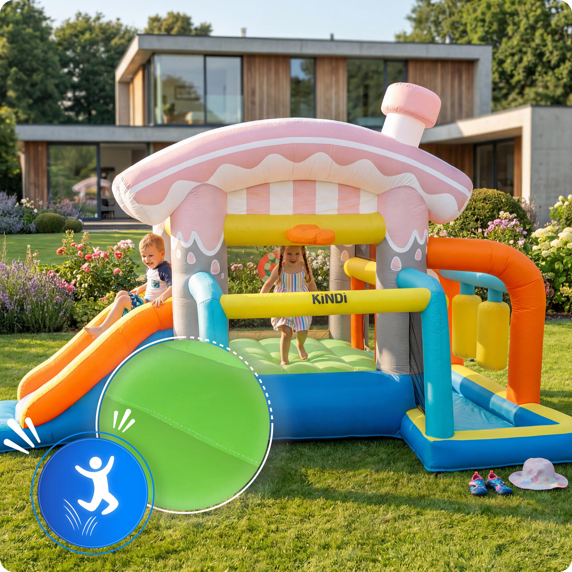 Aufblasbarer Gartenspielplatz KiNDi DPZ013 6/7