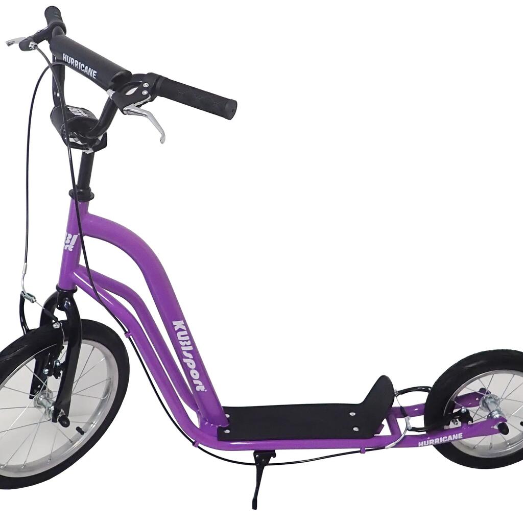 Kolobežka s nafukovacími kolesami 16/12" Hurricane purple