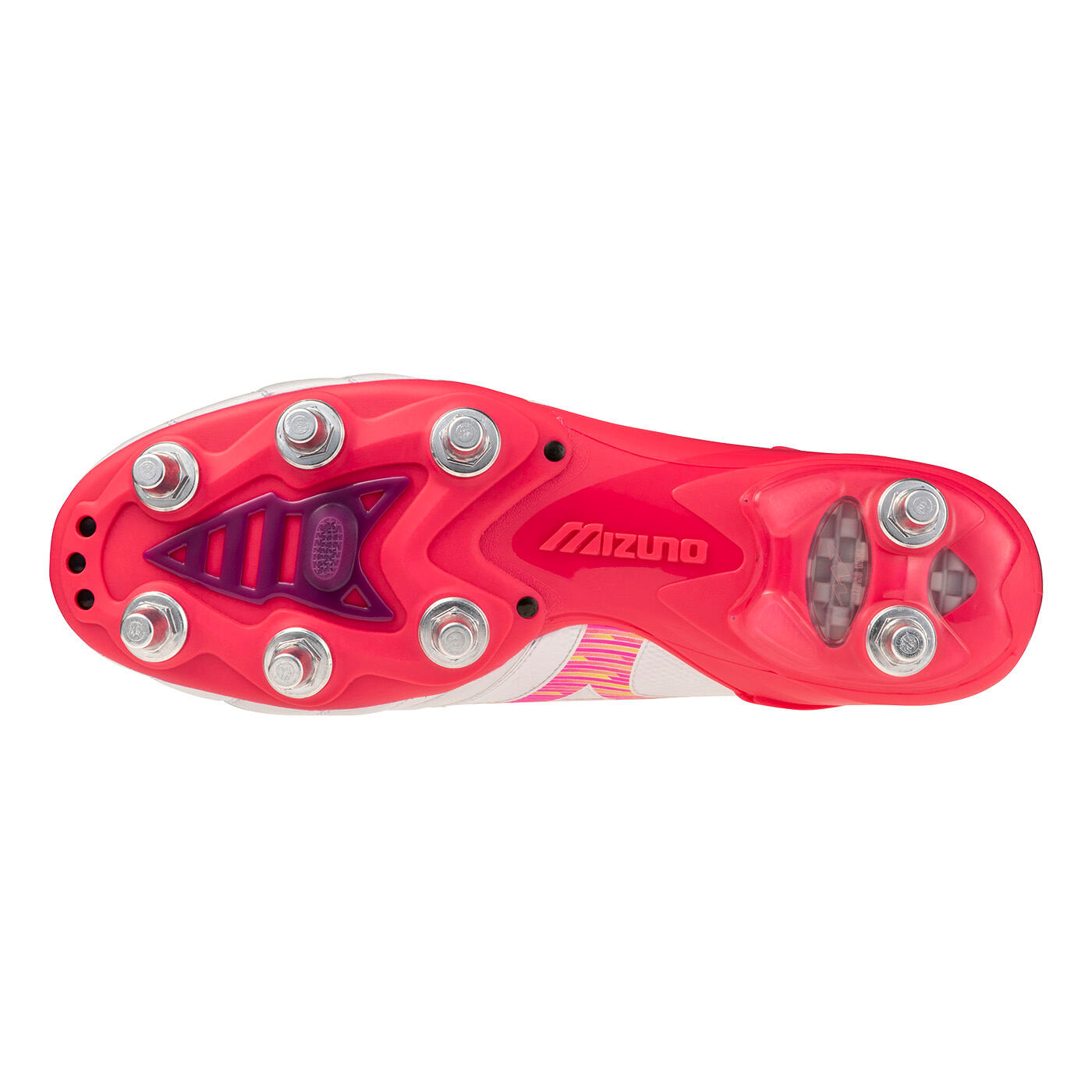 Mizuno Morelia Neo Iv B Elite Si Rugbyschoenen Wit En Roze 2/5