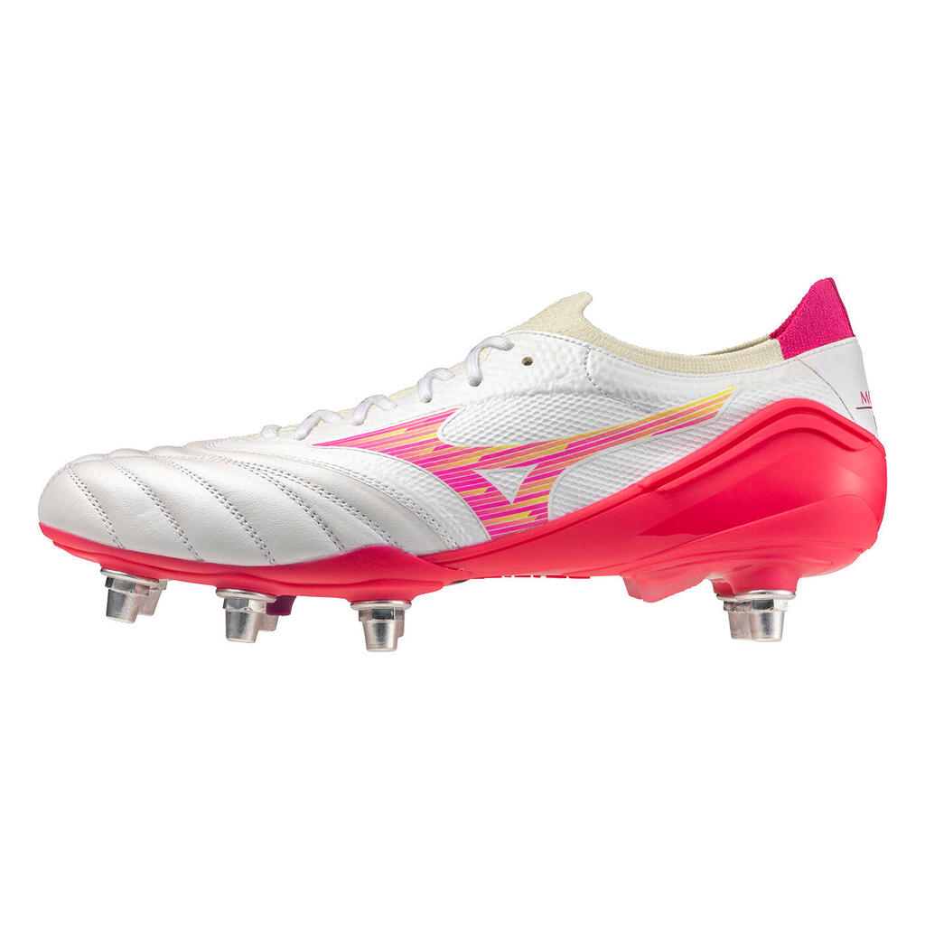 Mizuno Morelia Neo IV B Elite SI rugby boots white and pink