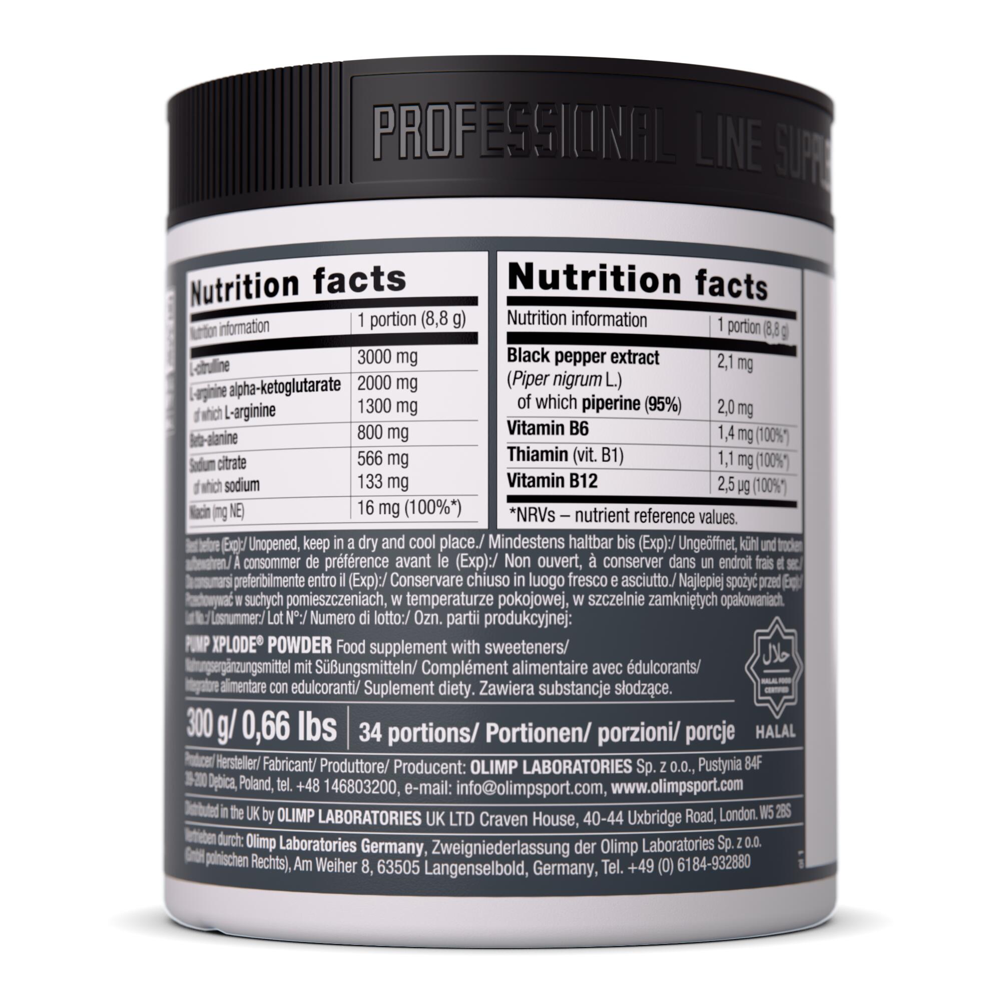 Przedtreningówka Olimp Pump Xplode® Powder - 300 g 2/3