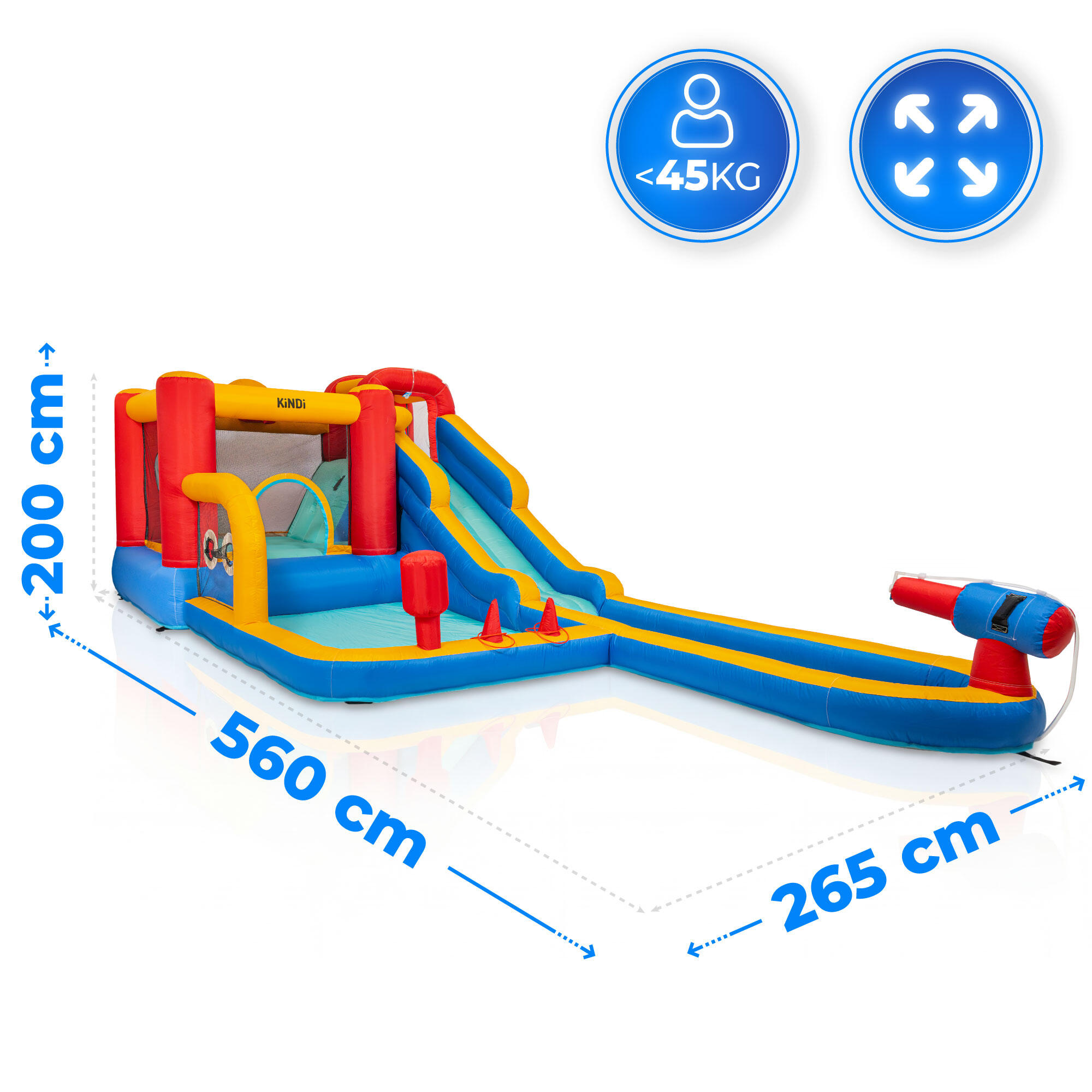 Aufblasbarer Gartenspielplatz KiNDi DPZ011 2/7