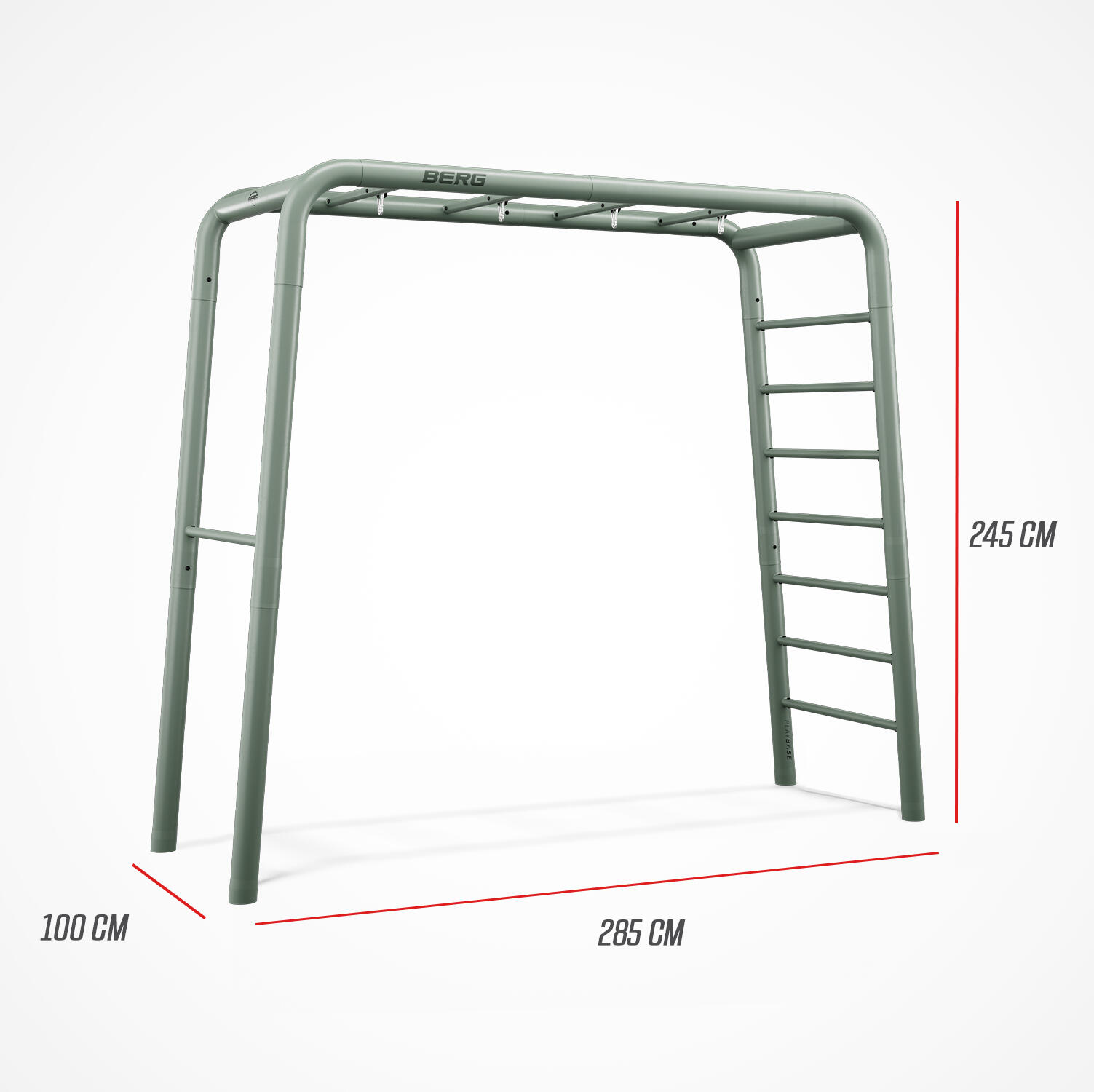 Plac Zabaw i Fitness, PlayBase Medium + Swing set Zielony 7/7