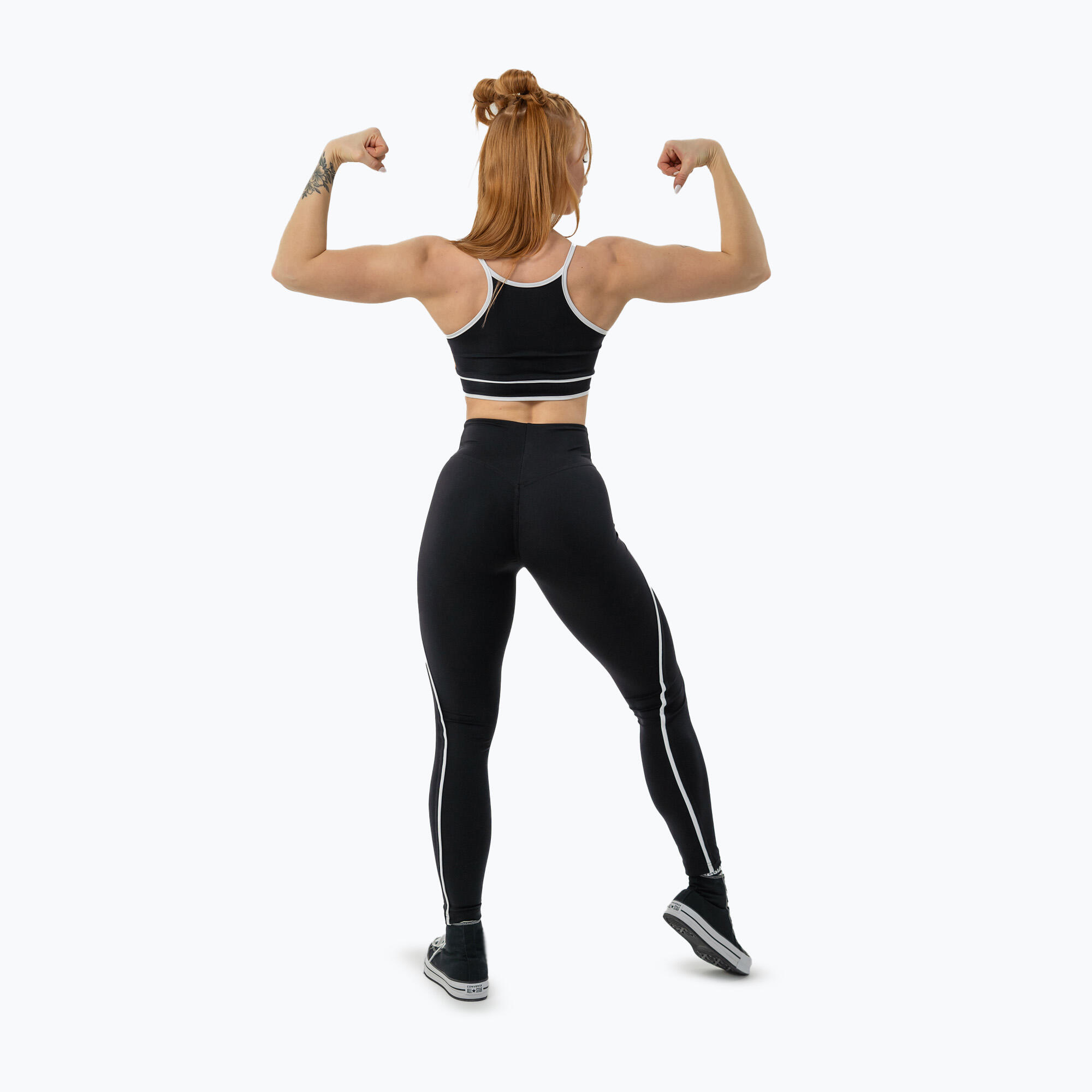 Brassière de sport femme NEBBIA Support My Rules noire 3/5