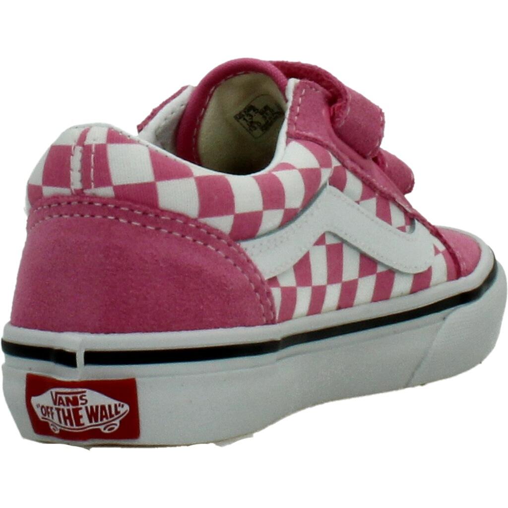 Buty VANS OLD SKOOL V CHECKERBOA Rose 3/5