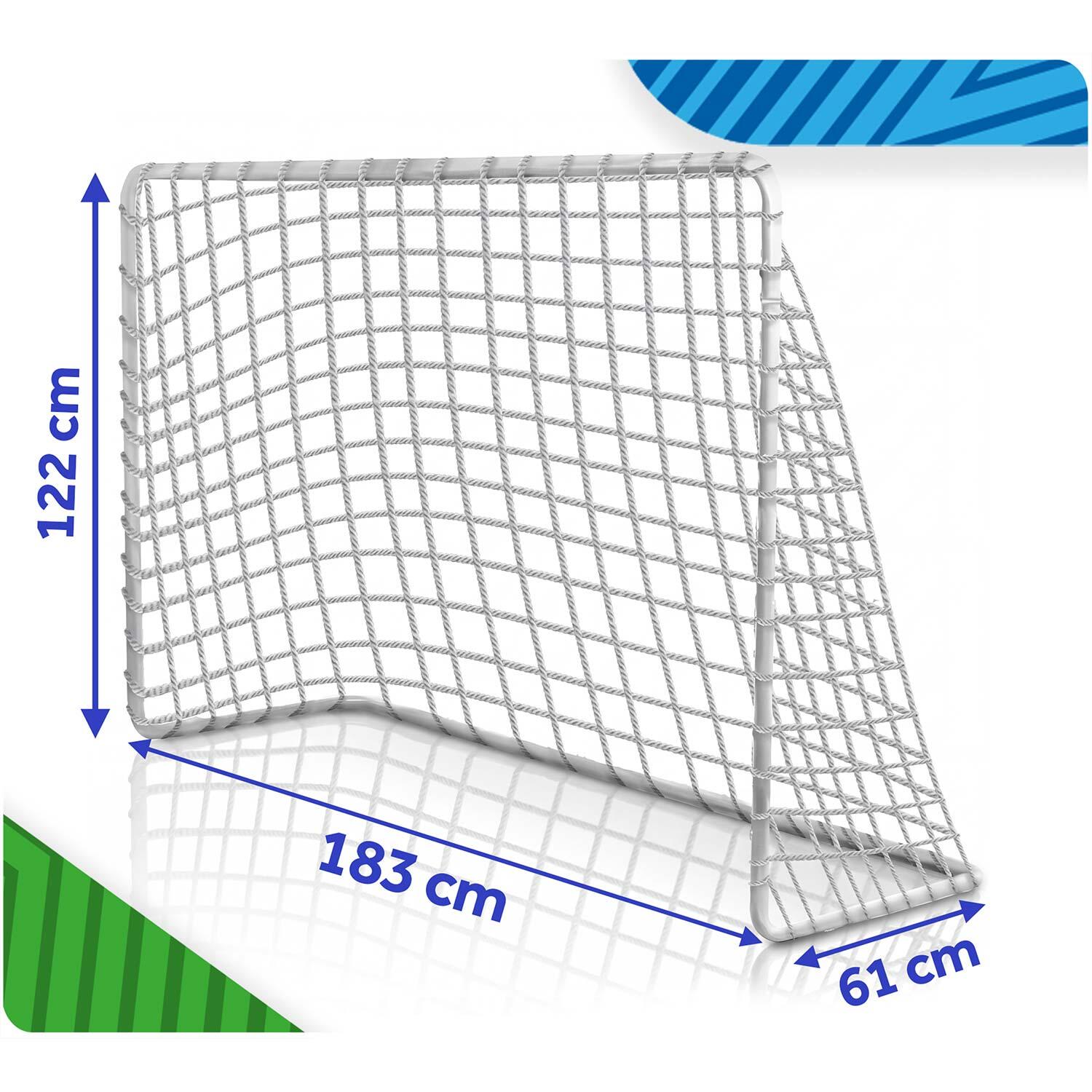 Bramka piłkarska 2 szt. Neo-sport NS-485 zestaw dla dzieci 183 x 122 cm metalowa 7/7