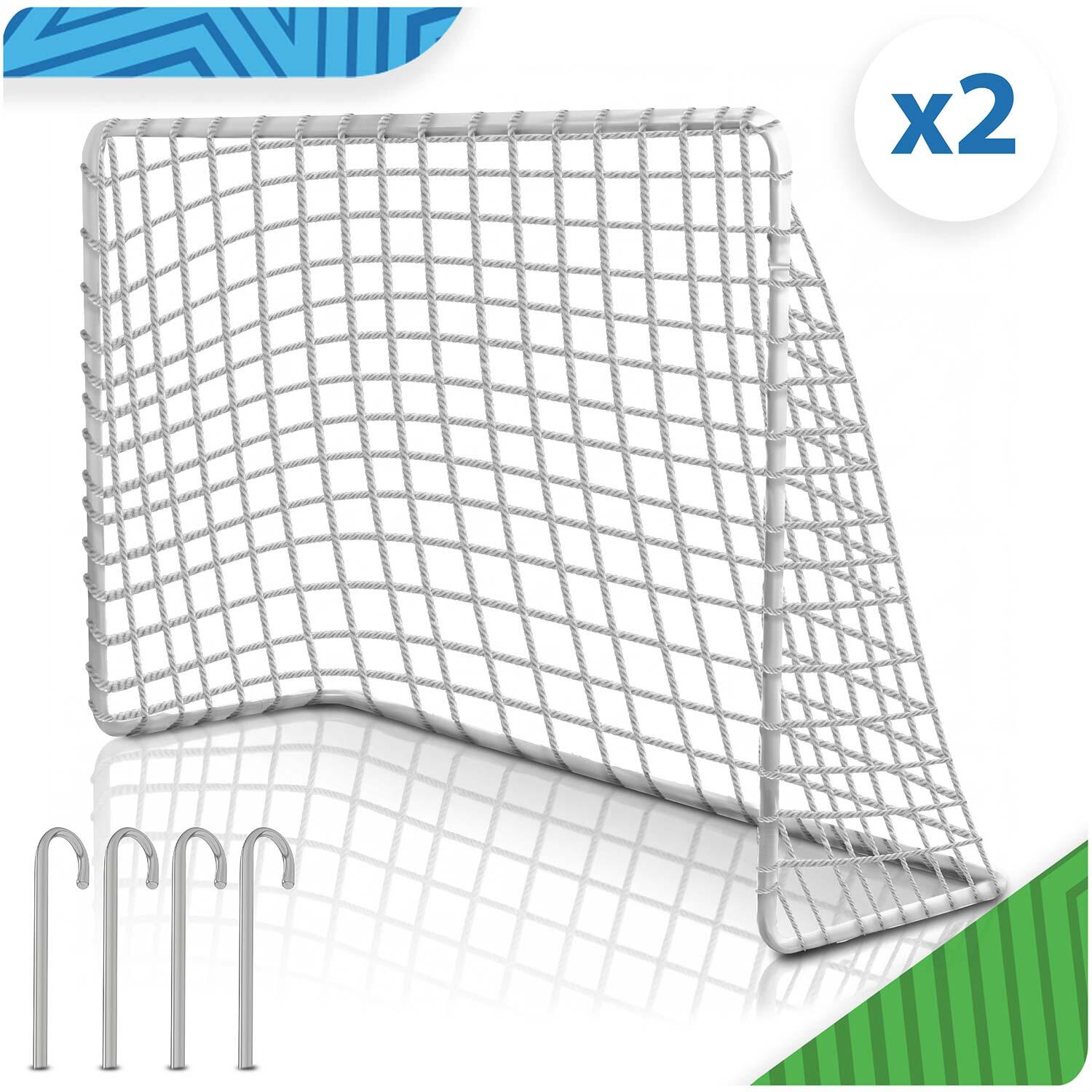 Bramka piłkarska 2 szt. Neo-sport NS-485 zestaw dla dzieci 183 x 122 cm metalowa 2/7