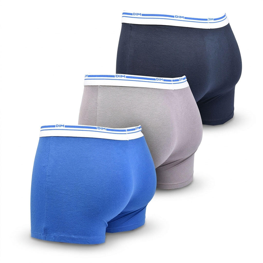 Conjunto de 3 boxers DIM em algodão elástico 3/6