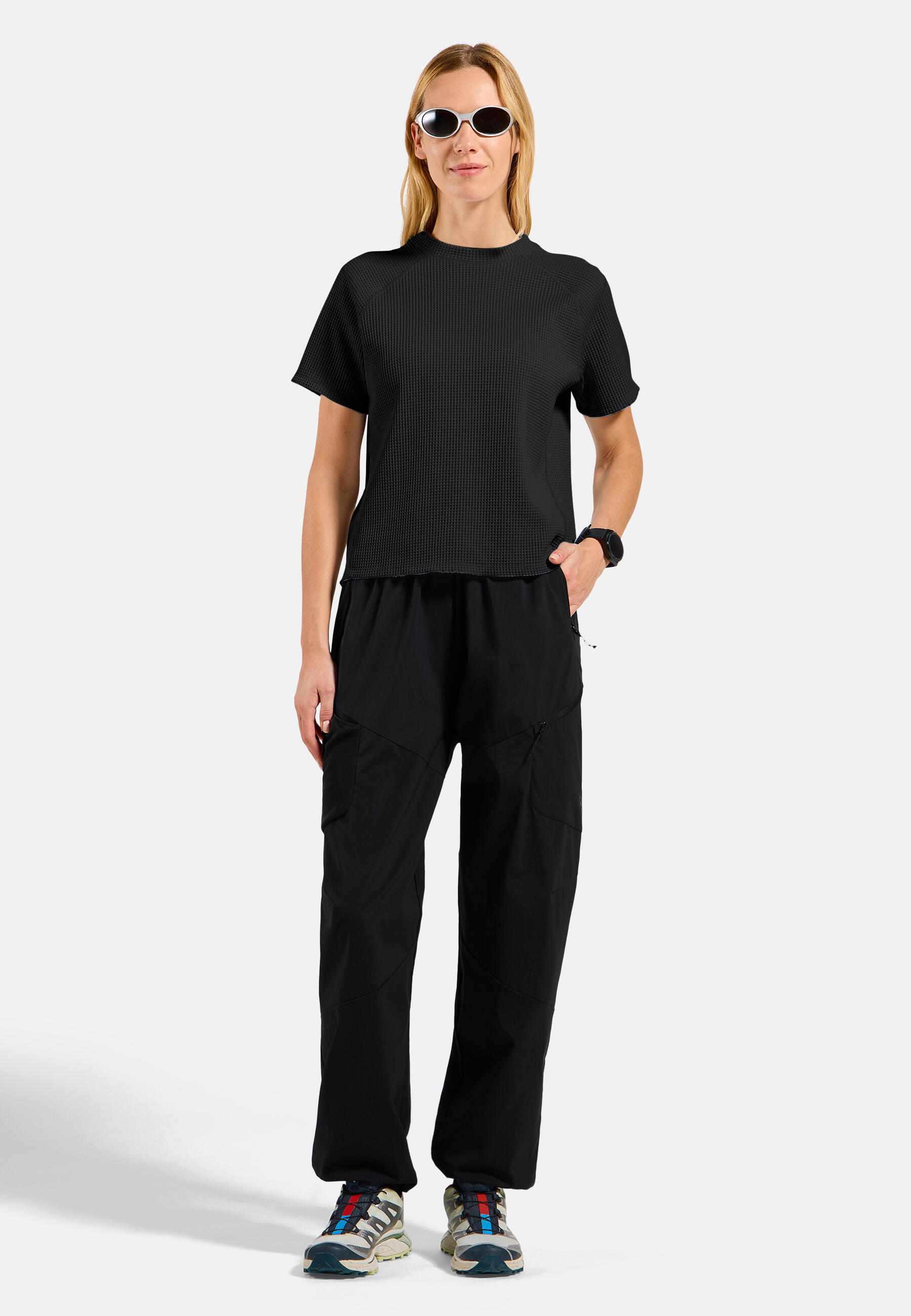 Koszulka z krótkim rękawem damska Odlo CUBIC T-shirt crew neck s/s 3/7