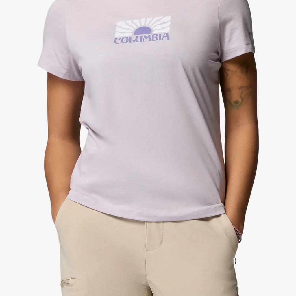 Koszulka bawełniana damska Columbia Ruby Springs Graphic Fitted S/S
