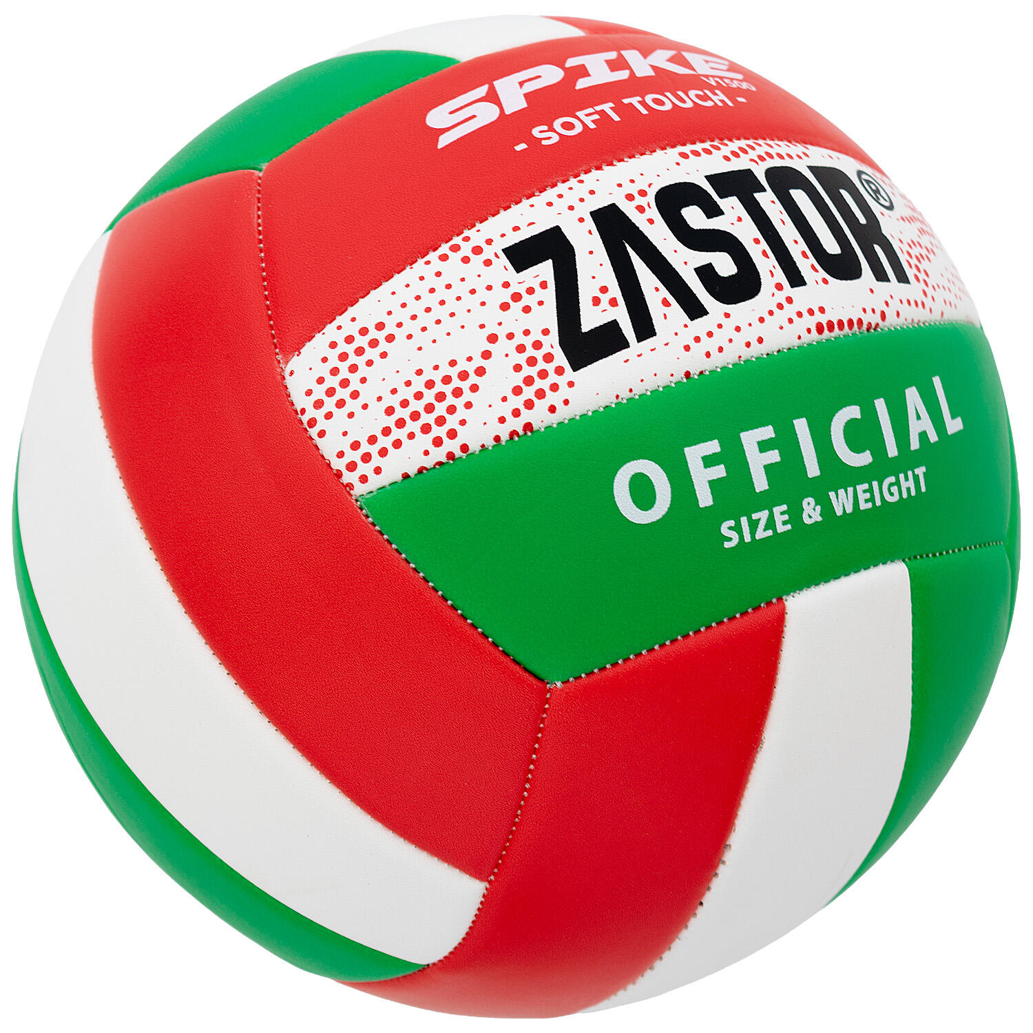 Balón Voleibol Zastor Spike 4V1500 Rojo/Verde T-4 1/1