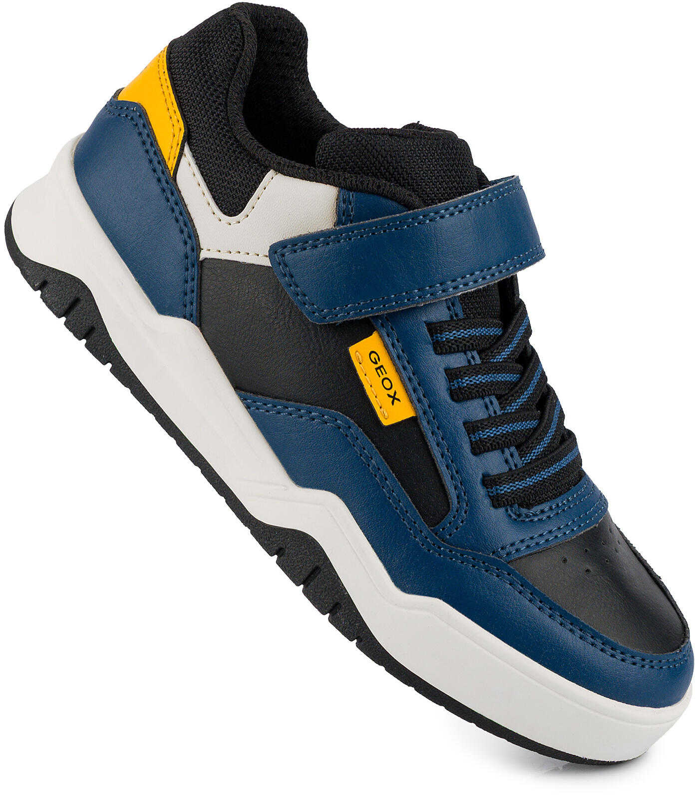 Buty dziecięce sportowe sneakersy dla chłopca ekoskóra na rzep respira GEOX PERT 2/7