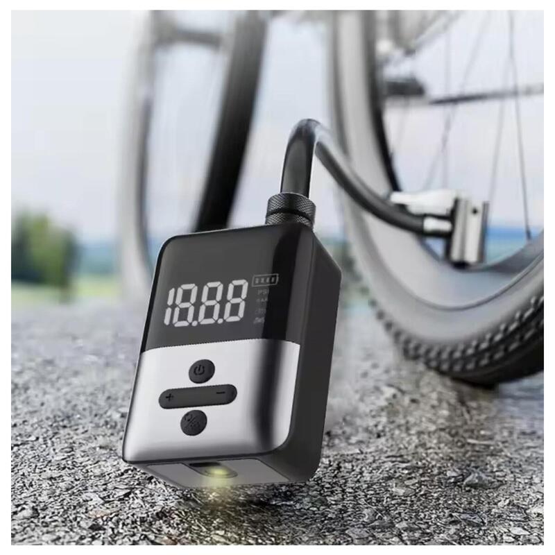 mini pompa electrica bicicleta 150 PSI USB-C display